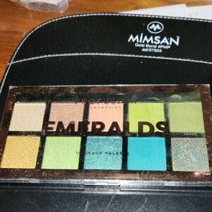 Profusion Cosmetics Emeralds Palette with Green and Gold Hues